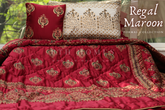 Regal Maroon - Block Printed